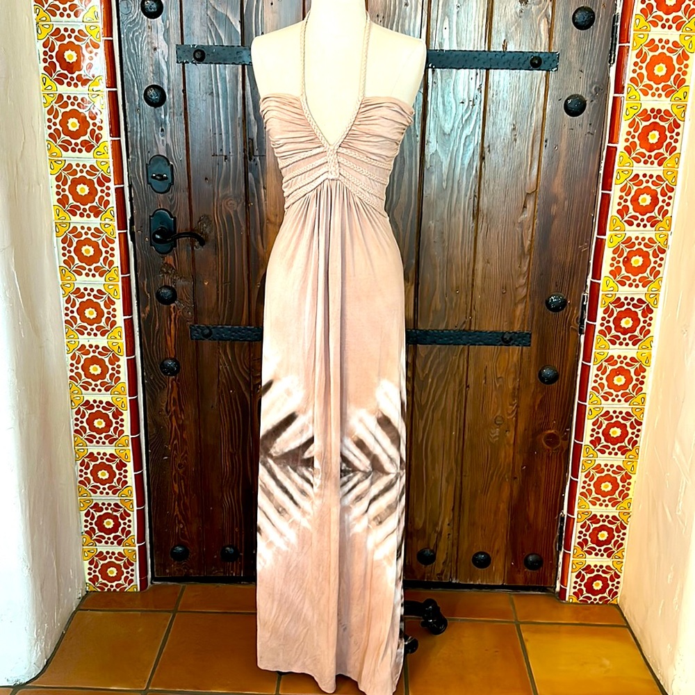 Sky tie dye maxi
